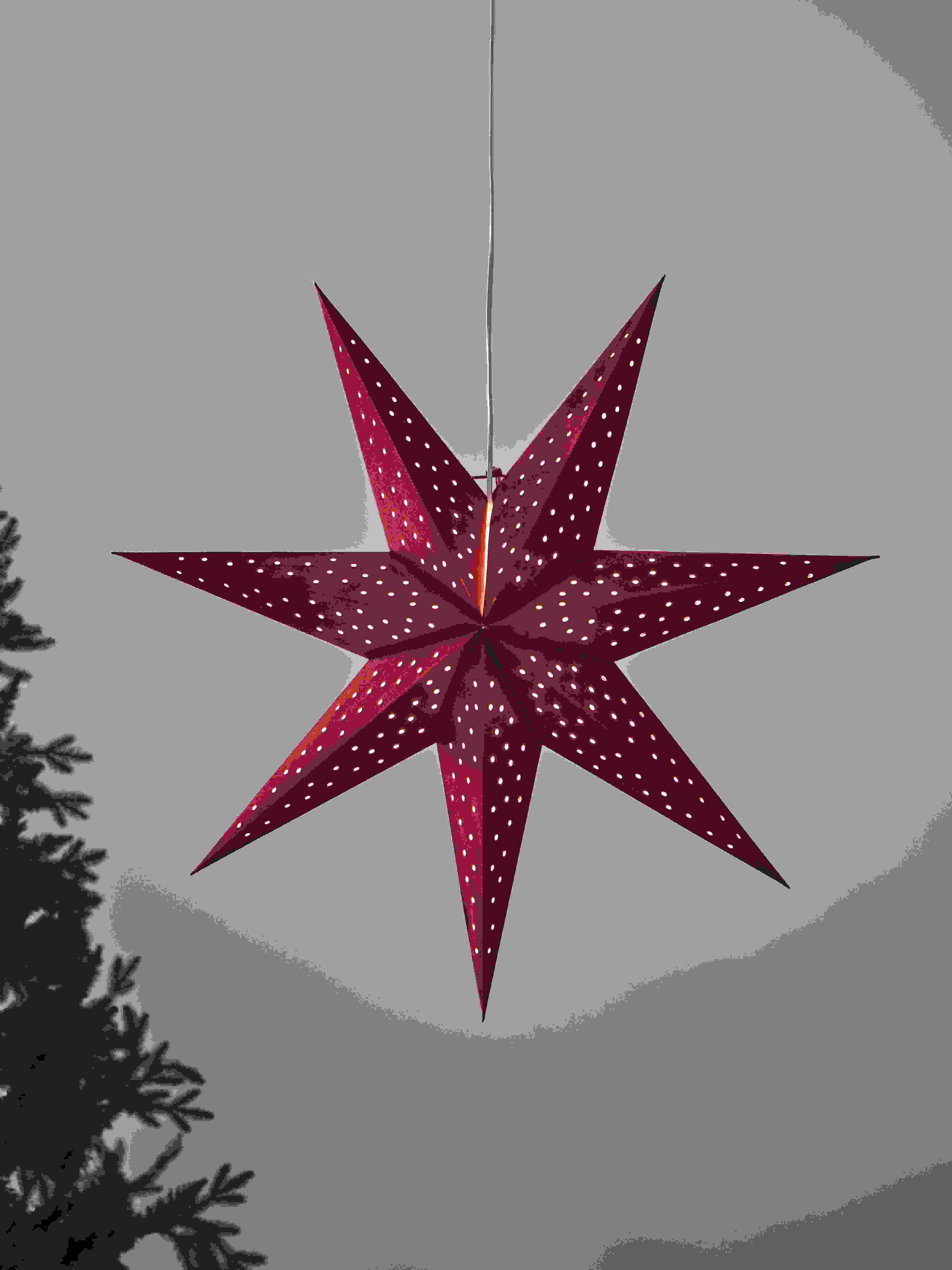 Clara - Stjärna Röd 75cm