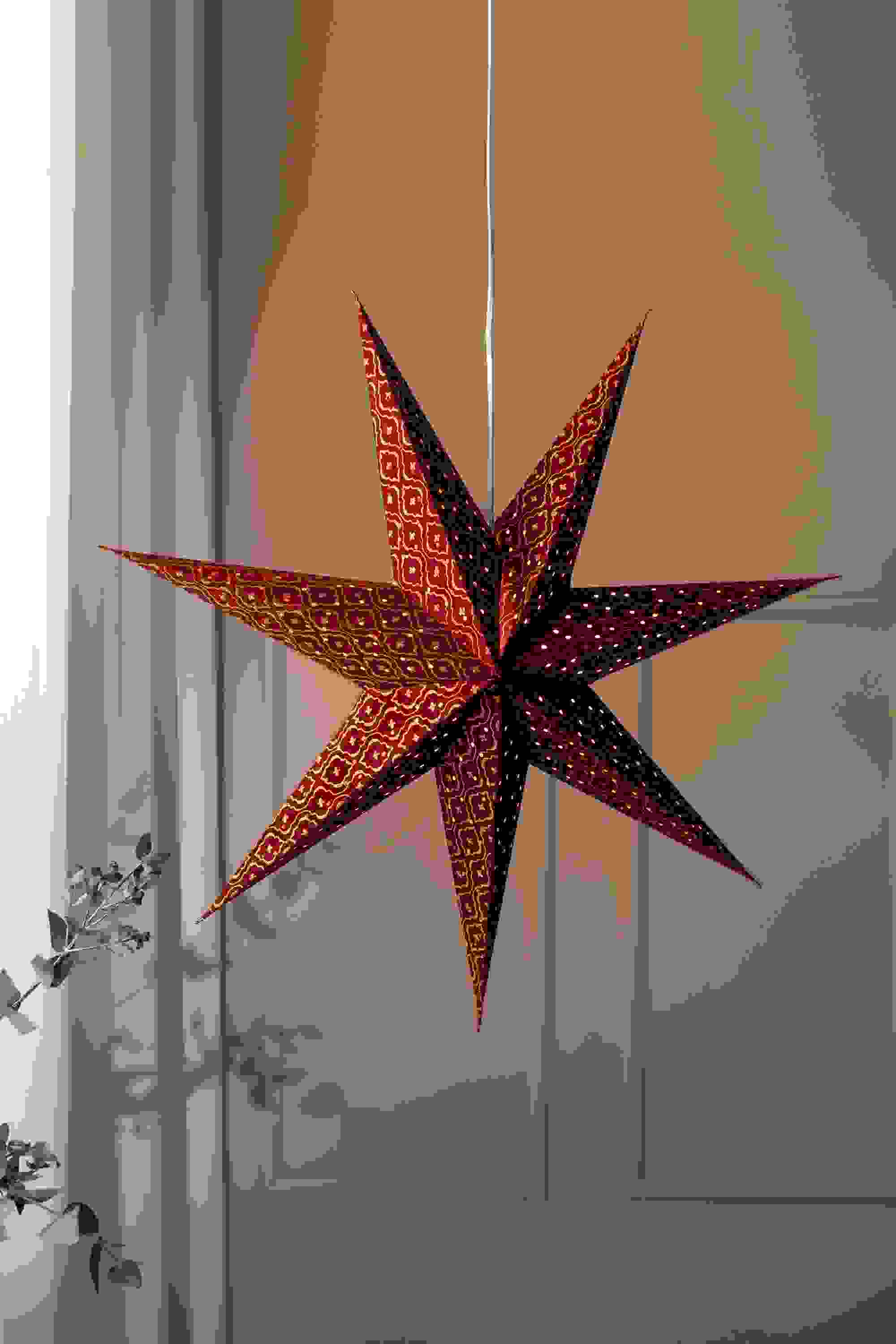 BAROQUE - Stjärna bordeaux 75 cm