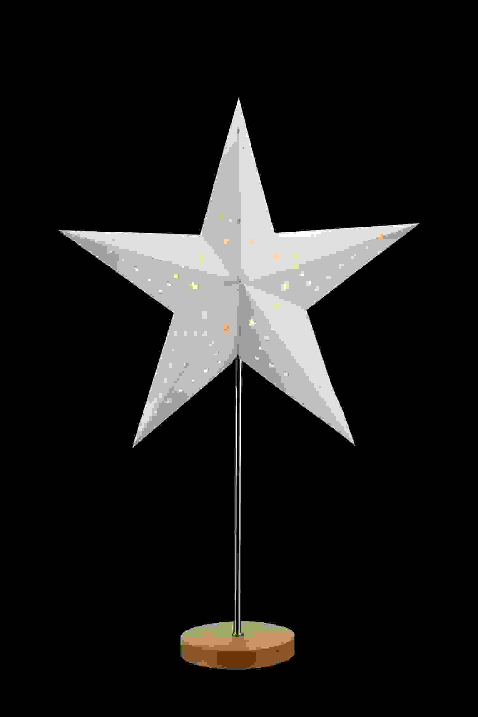 Mikke - Bordsstjärna Vit 45cm