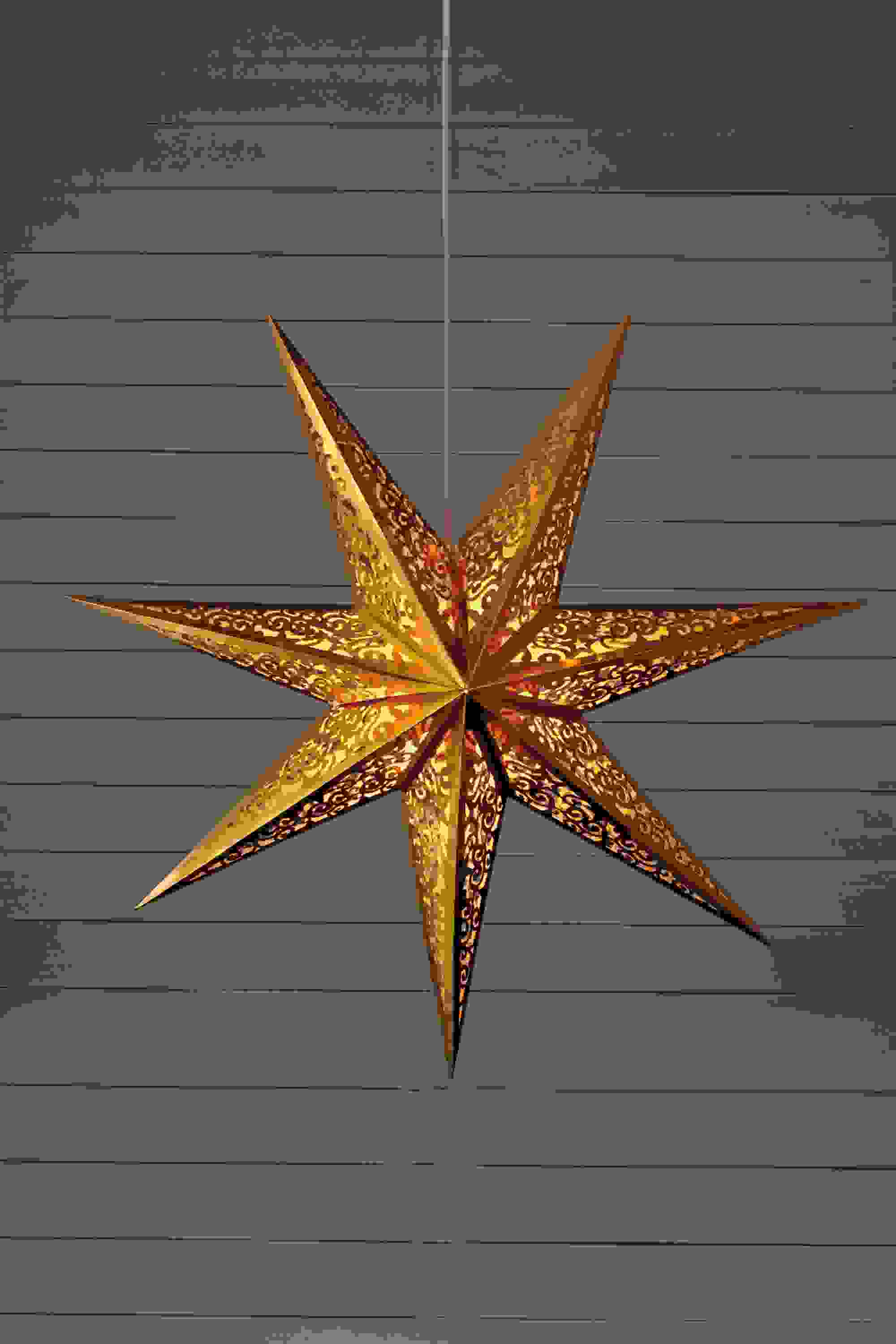 Vallby - Pendant Star Gold 75cm