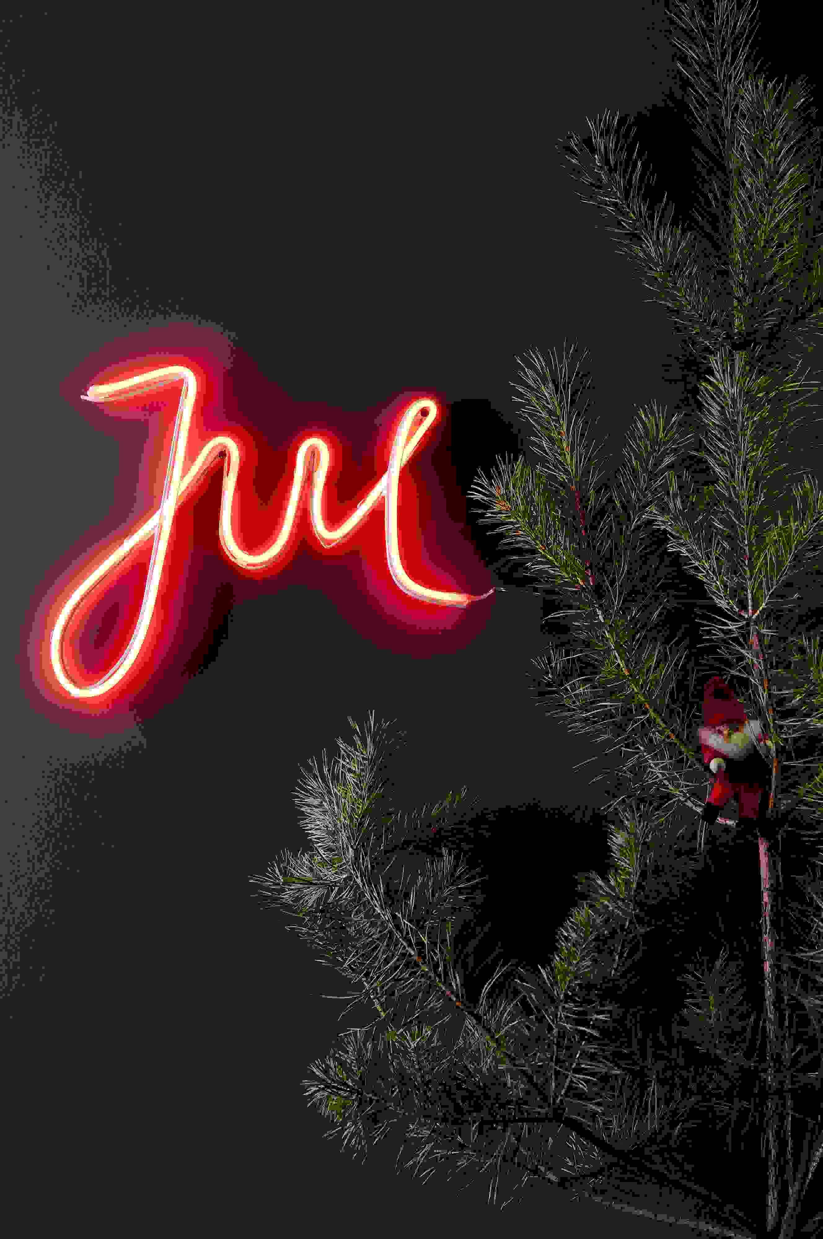 NEW YORK - LED Väggdekoration Jul Neon