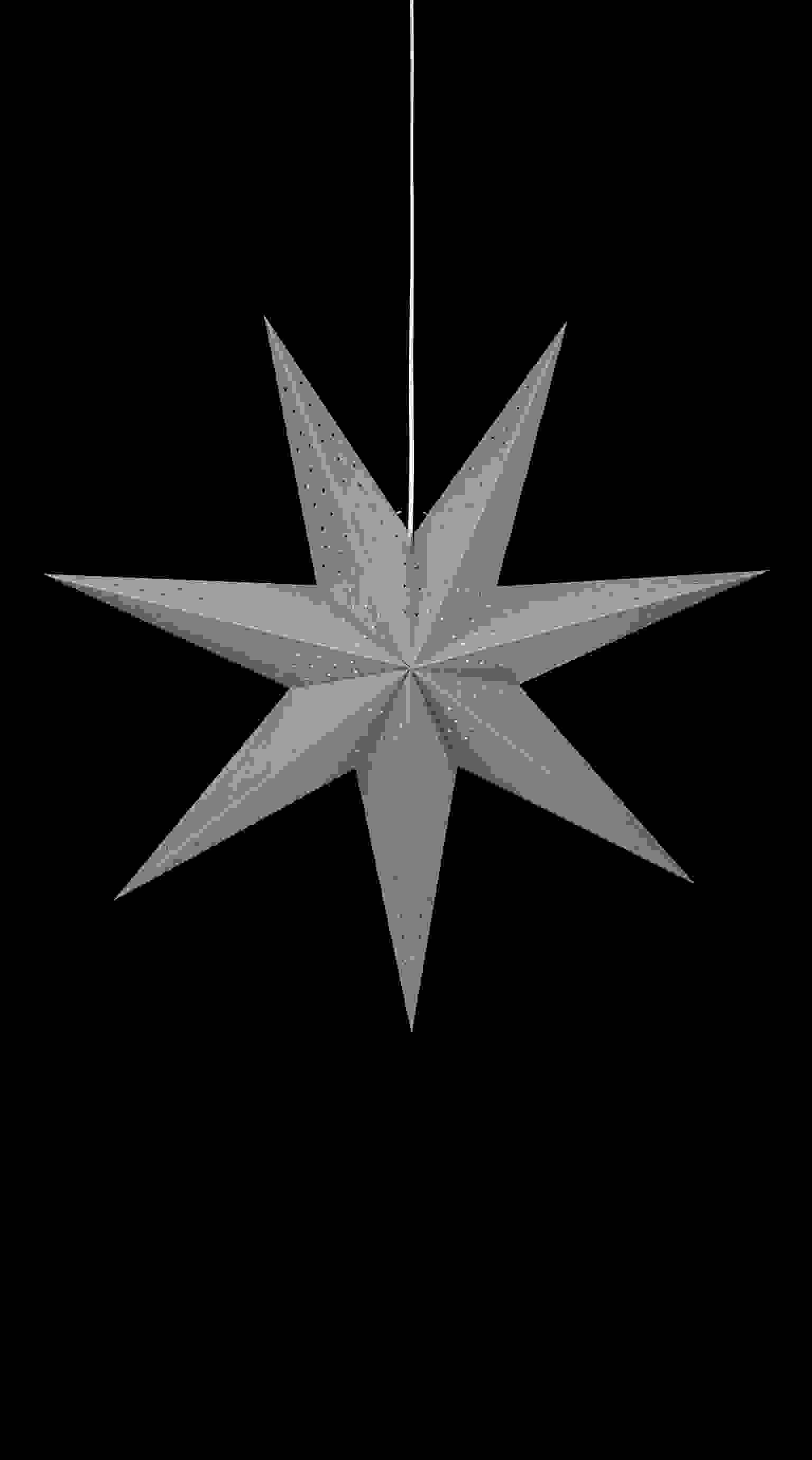 MORRIS - Stjärna grå 75 cm