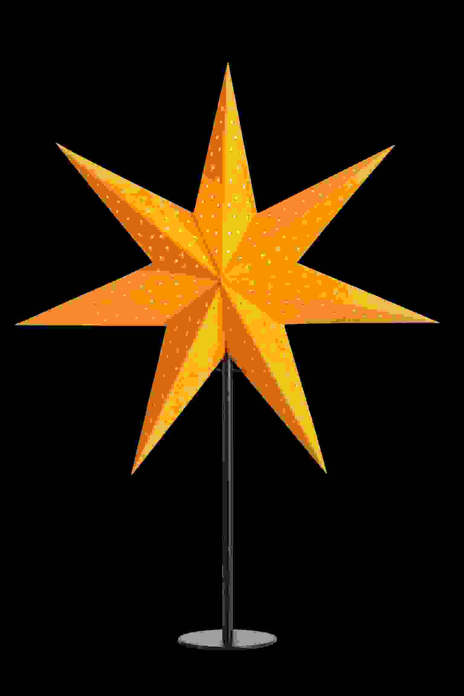 Clara - Bordsstjärna Orange/Svart 45 cm